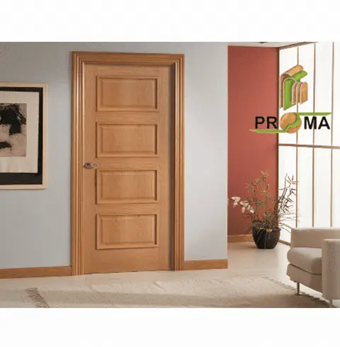 último diseño interior moderno puerta de madera maciza